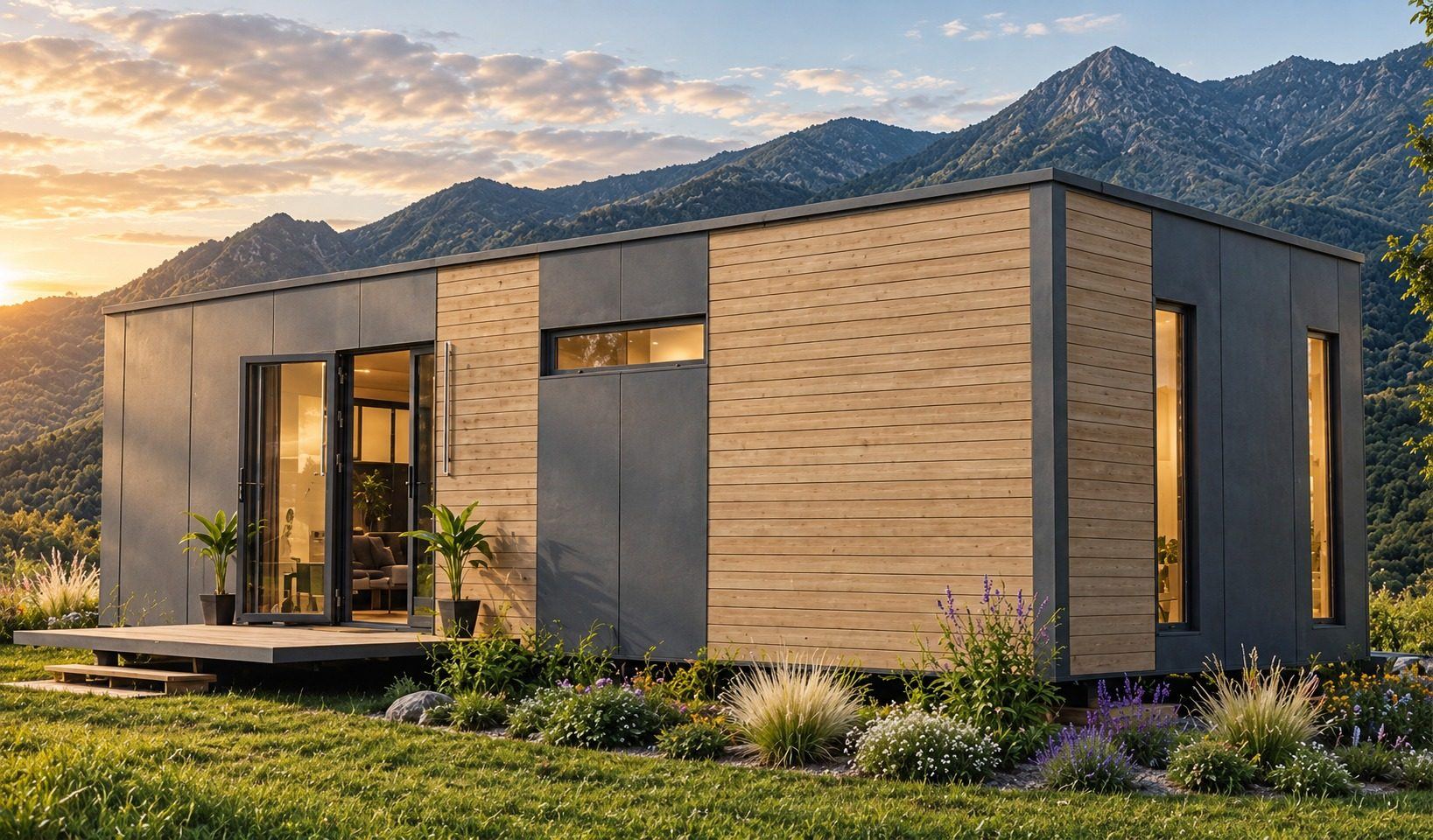Light-filled Nöma habitat integrated into a calming natural setting