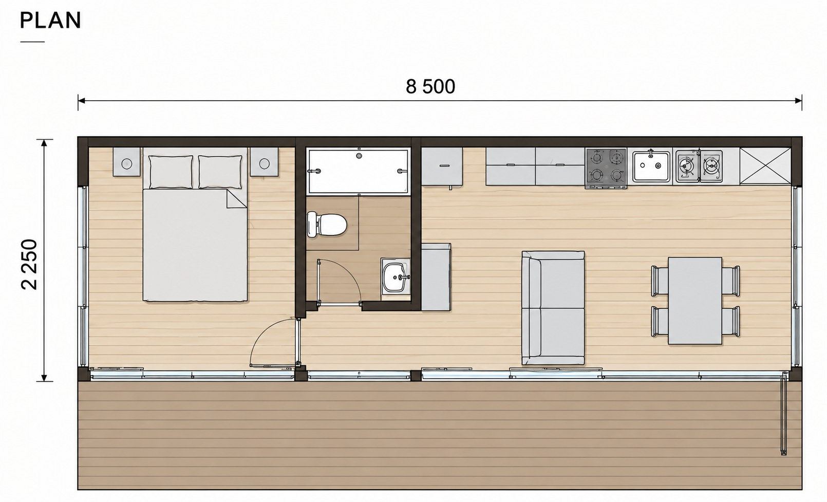 Floor plan of Nöma Glass