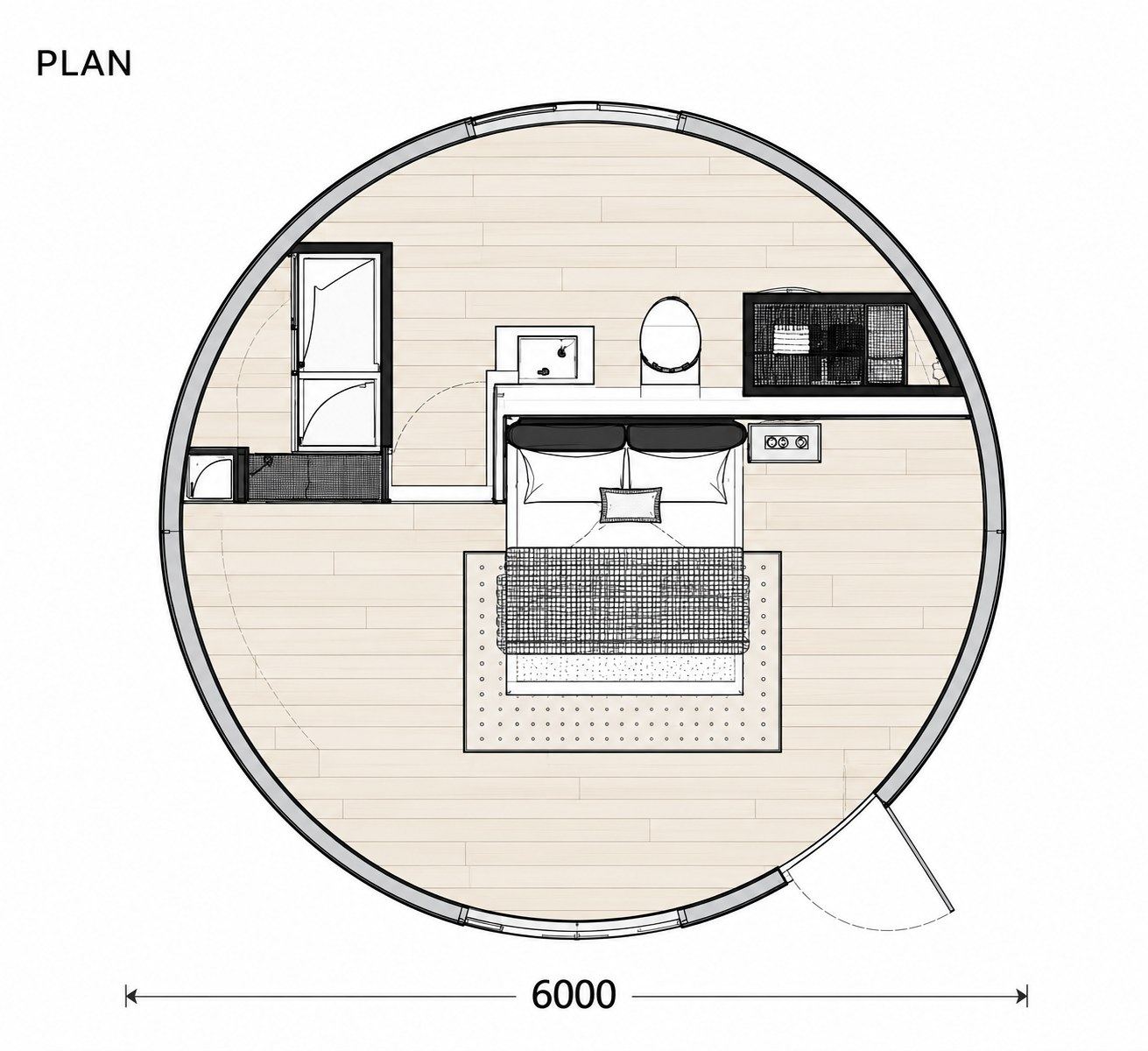 Floor plan of Nöma Pod
